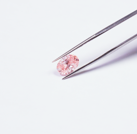 Oval 2ct Fancy Vivid Pink VS1 EX EX