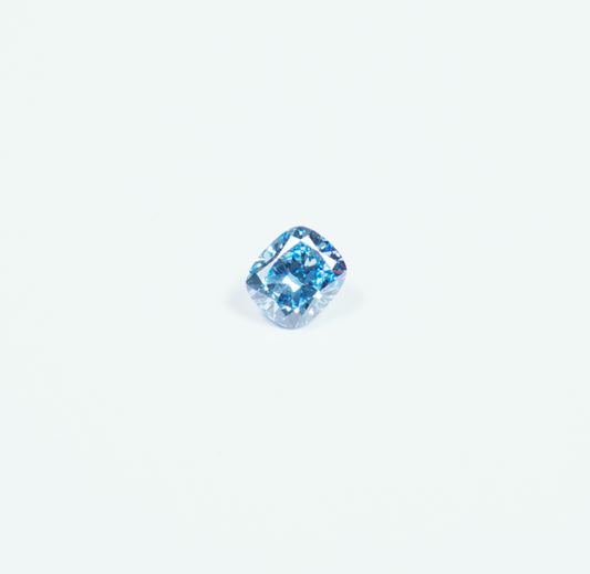 Cushion brilliant 2.01ct Fancy Vivid Blue VVS2 EX EX