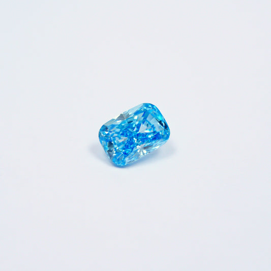 Cushion modified 3.06ct Fancy Vivid Blue VVS2 EX EX