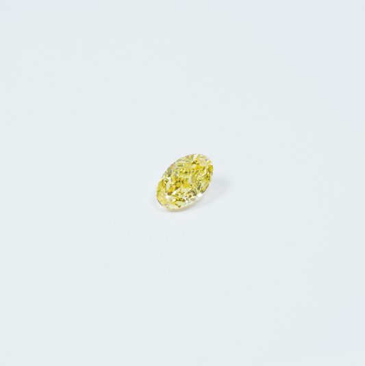 Oval 3.78ct Fancy Vivid Yellow VS1 EX EX None